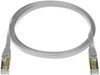 NTI cat7-flt-2-gray CAT7 Flat Stranded Shielded Cable, Gray, 2 feet