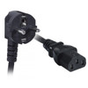 NTI pwr-crd18-das-cee77c13-6 Schuko CEE 7/7 Down Angled to IEC 320 C13 Straight European Power Cord, 18 AWG, 6 feet