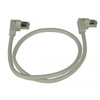 NTI cat6-rav2-2-gray-shld CAT6 Right Angle to Right Angle Shielded Patch Cords, 24AWG, 2ft