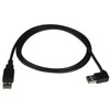 NTI usb2-aa-sla-1m-k USB 2.0 Straight to Left Angle Type A, Male to Male, 1 meter