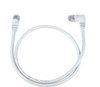 NTI cat5e-las-6-white CAT5e Left Angle to Straight Cable, White, 6 feet
