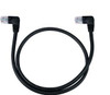 NTI cat5e-la-2-black CAT5e Left Angle Cable, Black, 2 feet