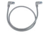 NTI cat5e-ras-2-black CAT5e Right Angle to Straight Cable, Black, 2 feet