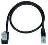 NTI cat5e-uas-6-black CAT5e Up Angle to Straight Cable, Black, 6 feet