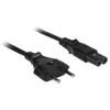 NTI pwr-crd18-cee716c7-2m Europlug CEE 7/16 to IEC 320 C7 European Power Cord, 18 AWG, 2 meters