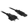 NTI pwr-crd18-cee716c7-2m Europlug CEE 7/16 to IEC 320 C7 European Power Cord, 18 AWG, 2 meters