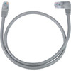 NTI cat6-las-2-gray CAT6 Left Angle to Straight Cable, Gray, 2 feet