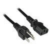 NTI pwr-crd18-515pc13-1-5 NEMA 5-15P to IEC 320 C13 Power Cord, 18 AWG, 1.5 feet