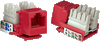 NTI jck-5e-v-red CAT5e Vertical Keystone Jack, Red