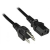 NTI pwr-crd18-515pc13-1 NEMA 5-15P to IEC 320 C13 Power Cord, 18 AWG, 1 foot