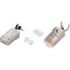 NTI 6-plg-solid-sh-clp CAT6 Solid Shielded RJ45 Plug with Cable Clip