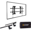 Chief KITLSM1PC1 Fusion Wall Fixed TV Mount with CAT5 Surge CPU Adapter & Power Filter Kit
