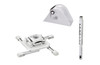 Chief KITMA018024W Chief Projector Ceiling Mount Kit with Universal Mount, 18-24" Adjustable Extension and Angled Ceiling Plate (White)"
