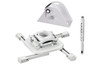 Chief KITMA0305W Chief Projector Ceiling Mount Kit with Universal Mount, 3-5' Adjustable Extension Column, and Angled Ceiling Plate (White)