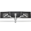 Chief KXC330S KX Column Desk Mount Triple Monitor Arms, Silver