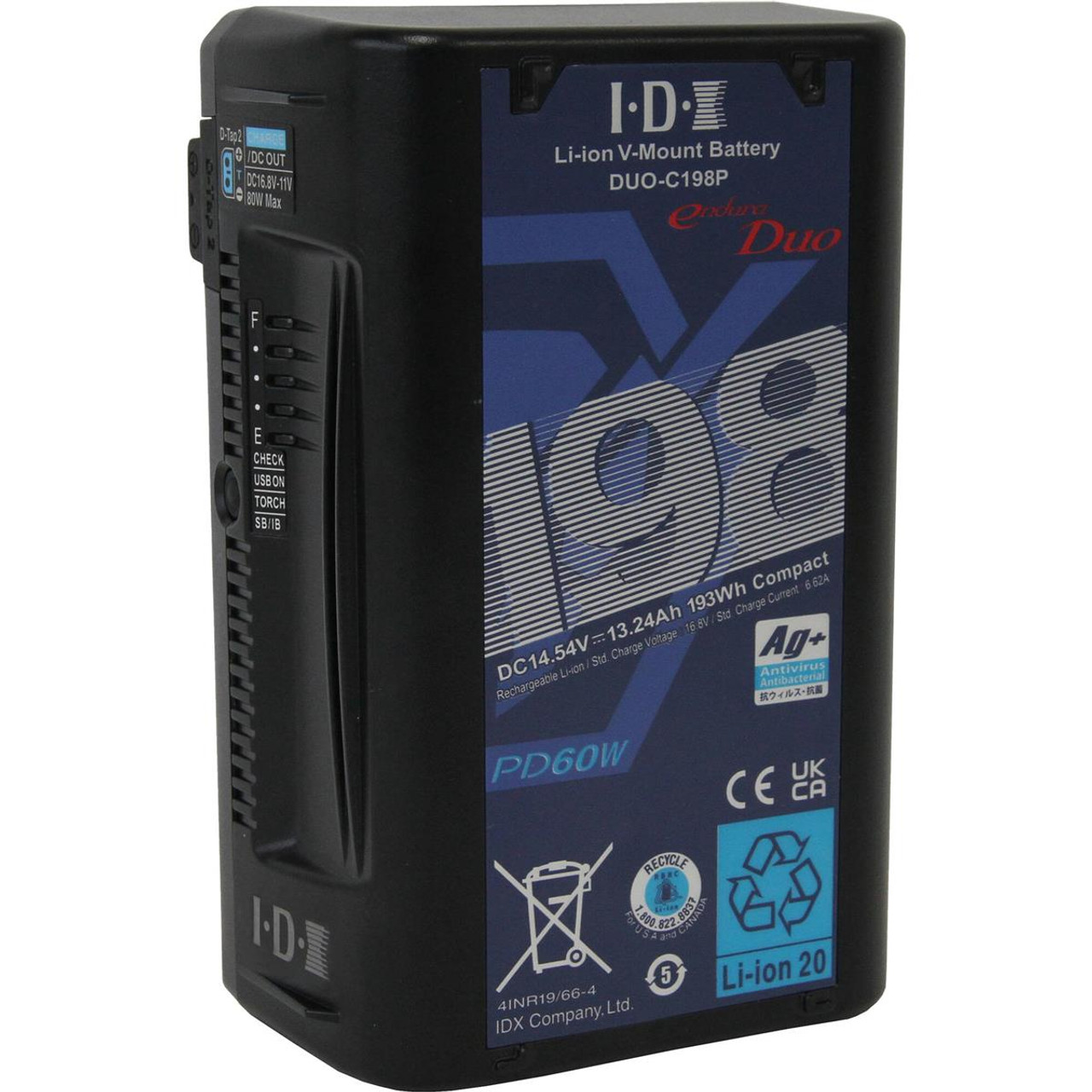 IDX DUO-C198P 193Wh 14.54V V-Mount High-Load Lithium-Ion Battery