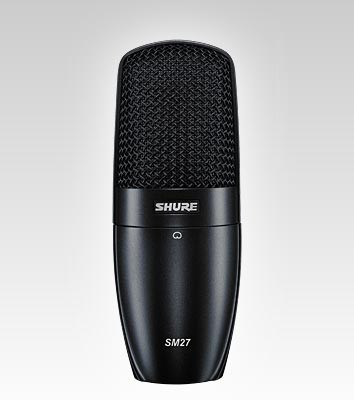 Shure SM27-SC Cardiod Side-Address Condenser Microphone, includes ...