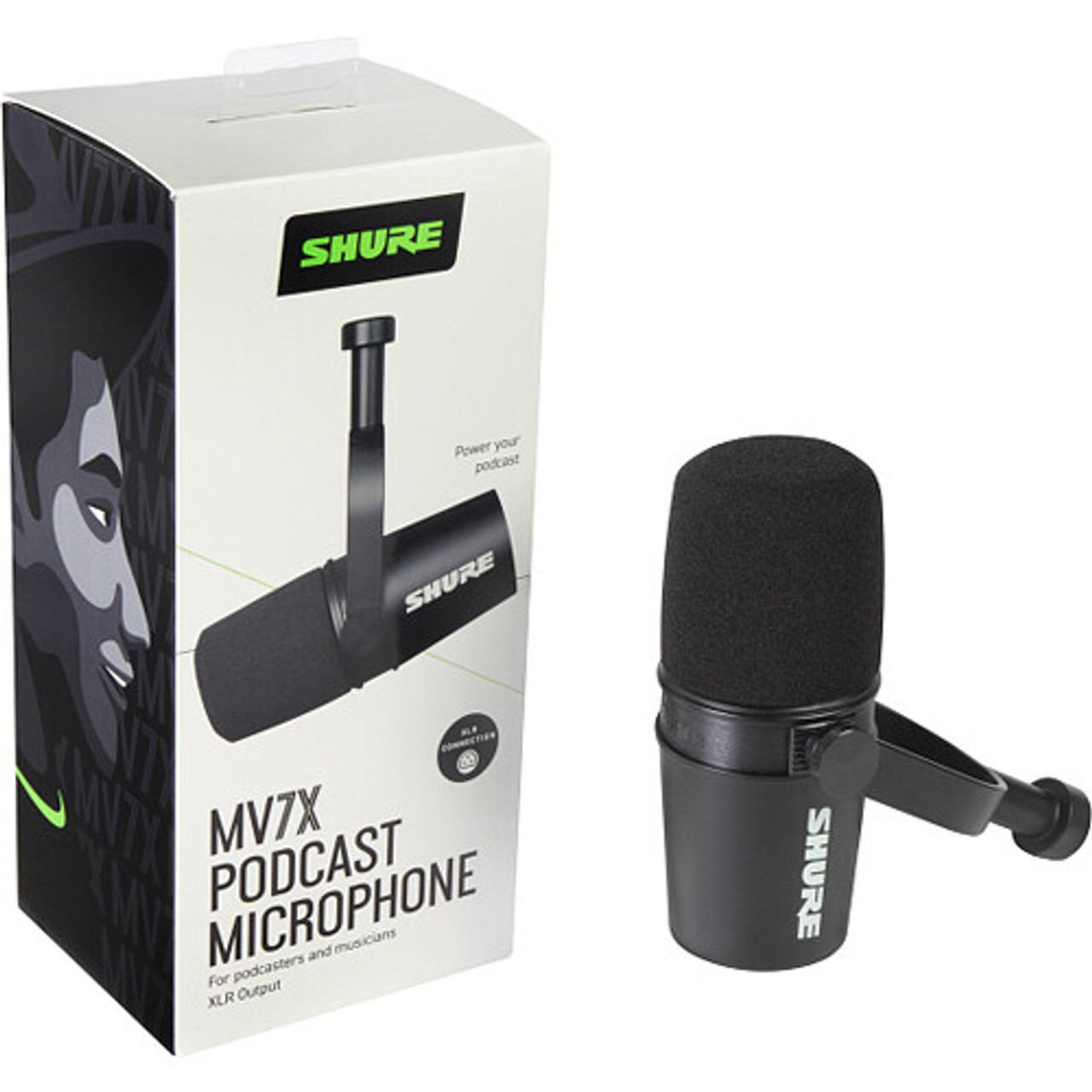 Shure MV7-K-BNDL - Podcast Microphone Bundle with Mini Tripod