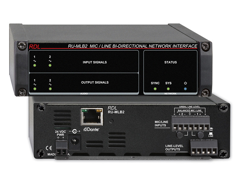 Radio Design Labs RU-MLB2 Mic/Line Bi-Directional Network Interface - 2 ...