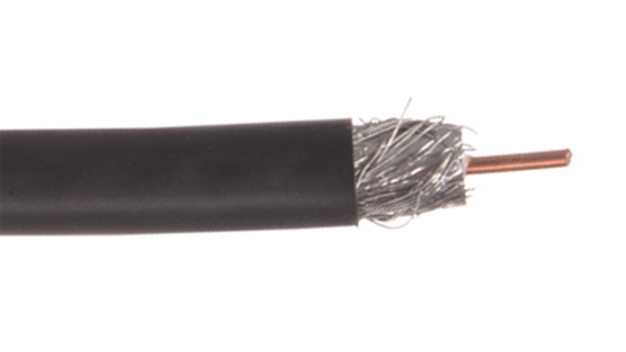 Liberty Cable RG6-P-CATV-BLK Black RG6 CCS dual shielded coaxial plenum  cable swept to 3.0 GHz - Pro AV Warehouse