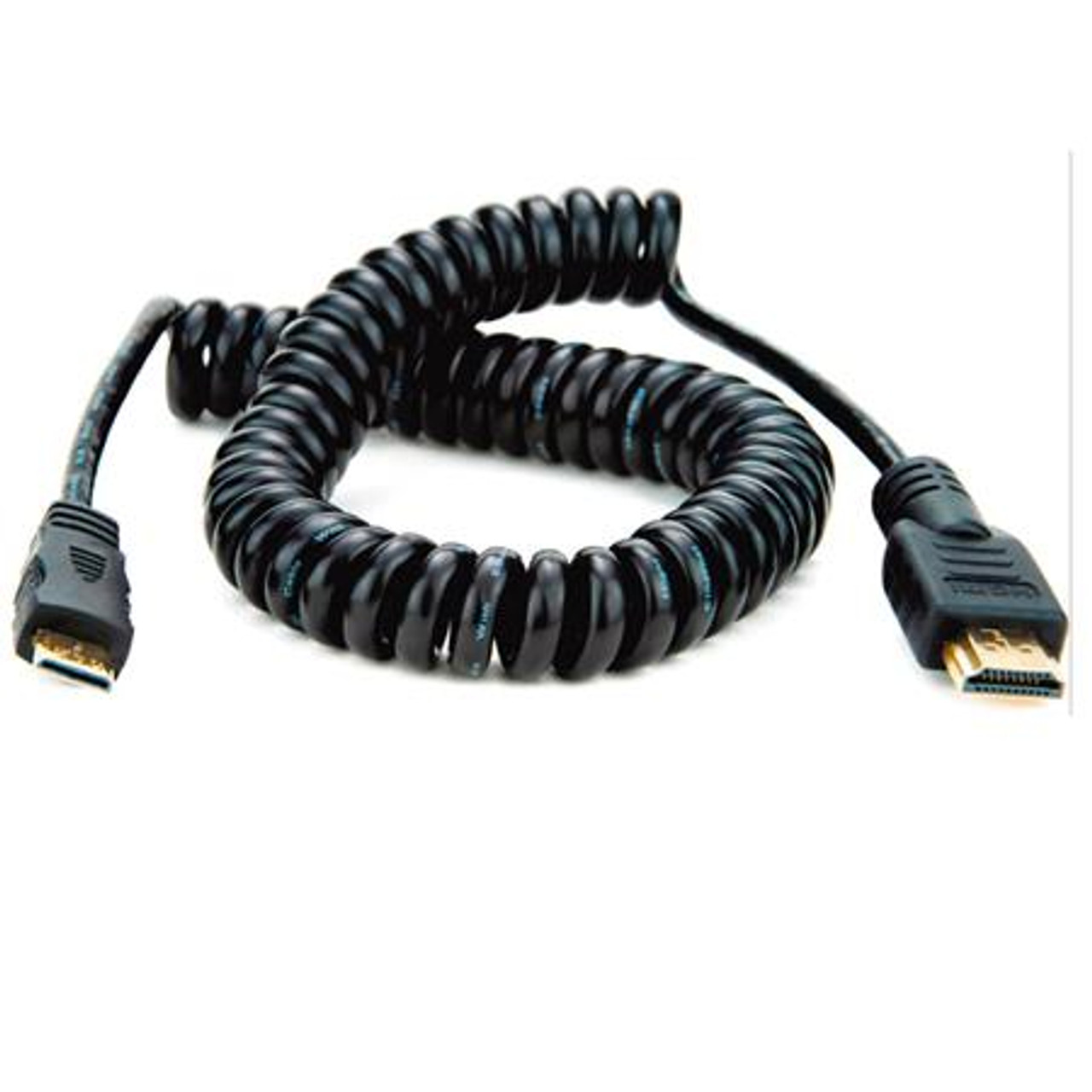 19.68/50cm Coiled Mini HDMI to Full Size HDMI Cable for Ninja