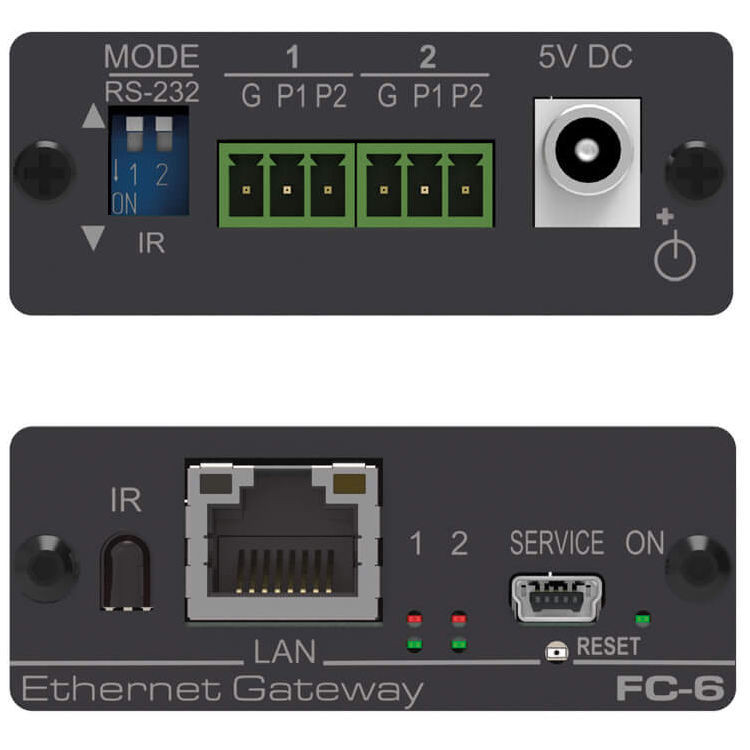 Kramer FC-6 Gateway Controllo Seriale/IR Multifunzione A 2 Porte, Aperto Mai Usato