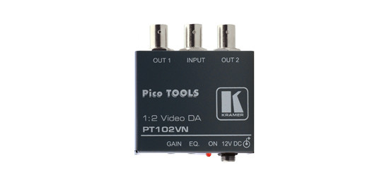 Kramer PT-102VN 1x2 Video Splitter 12V DC 250mA KRAMER PT-102VN 1