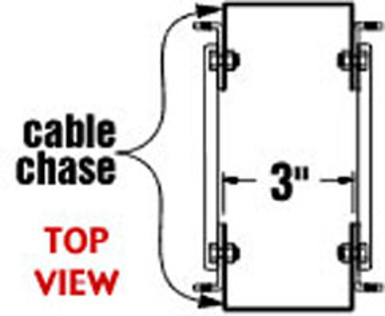 Middle Atlantic Cable Chase 5CC37-26