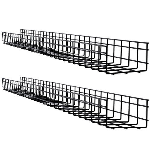 Tripp Lite SRWB6410X2STR Wire Mesh Cable Tray - 150 x 100 x 1500 mm (6 " x 4 " x 5 ft.), 2-Pack