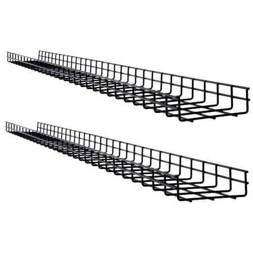 Tripp Lite SRWB6210X2STR Wire Mesh Cable Tray - 150 x 50 x 1500 mm (6 " x 2 " x 5 ft.), 2-Pack