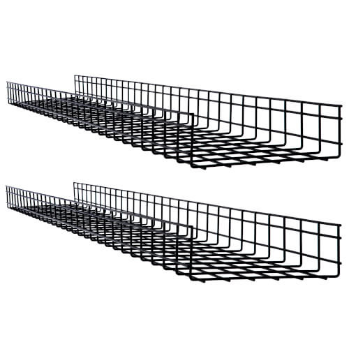Tripp Lite SRWB12410X2STR Wire Mesh Cable Tray - 300 x 100 x 1500 mm (12 " x 4 " x 5 ft.), 2-Pack