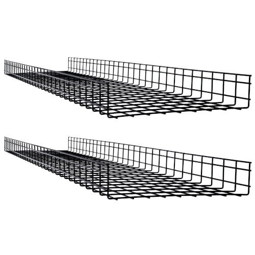 Tripp Lite SRWB18410X2STR Wire Mesh Cable Tray - 450 x 100 x 1500 mm (18 " x 4 " x 5 ft.), 2-Pack