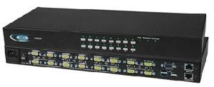 NTI UNIMUX-USBV-32HDUC5 32-Port High Density VGA USB KVM Switches with Additional USB Connector and Extender Port for Remote User
