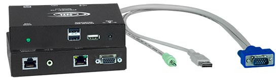 NTI ST-C5USBVUA-1000S Hi-Res USB KVM Extender with Audio + Additional USB Ports via CATx to 1,000 Feet