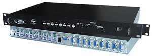 NTI keemux-p8-r 8-Port VGA PS/2 KVM Switch, Rackmount