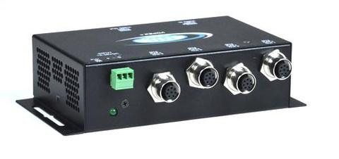 NTI vopex-m12va-8 Industrial VGA Splitter/Extender with Stereo Audio via CATx with M12 Connectors to 600 feet: 8-Port