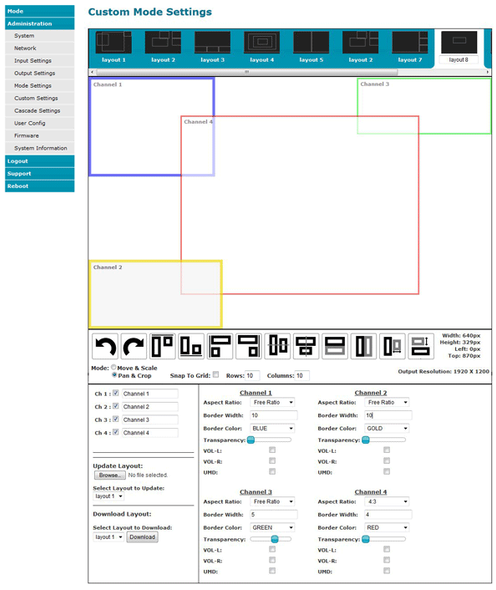 NTI splitmux-4k-4rt-2r 4K HDMI Quad Screen Multiviewer, 1RU Dual Side-by-Side Rackmount