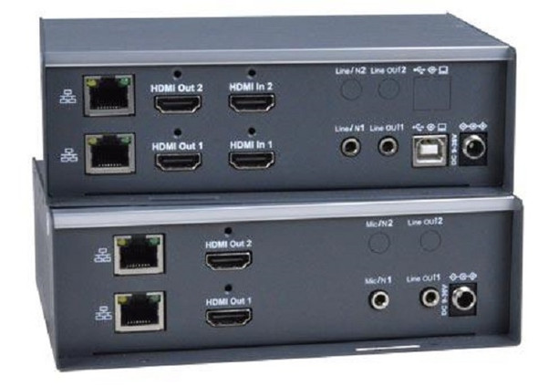 NTI st-ipusb4k-r-vw 4K HDMI USB KVM Extender Over IP with Video Wall Support, Remote Unit