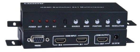 NTI splitmux-hd-2rslc Low-Cost HDMI Dual Screen Splitter/Multiviewer with IR & RS232