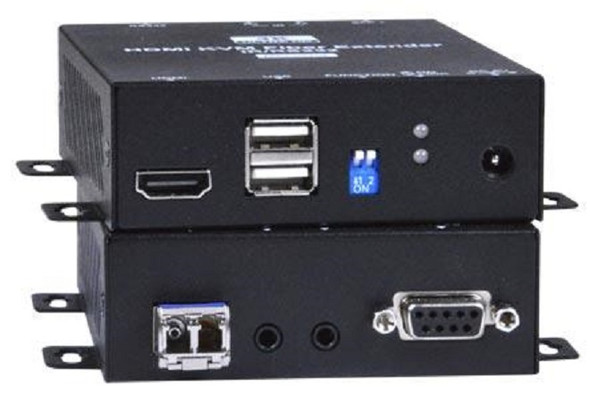 NTI st-fousb4k18gb-lc 4K 18Gbps HDMI USB KVM Extender via Two LC Singlemode Fiber Optic Cables