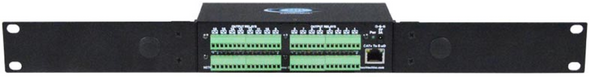 NTI e-di16dor16-v2r Digital Input/Output Expander, Normally-Open Relay Contact Outputs, 1RU Rackmount