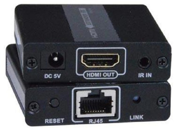 NTI st-c6hd-394-lcau Low-Cost HDMI Extender via one CAT5e/6, Extend up to 394 Feet, AS/NZS 3112 Power Cord Plug