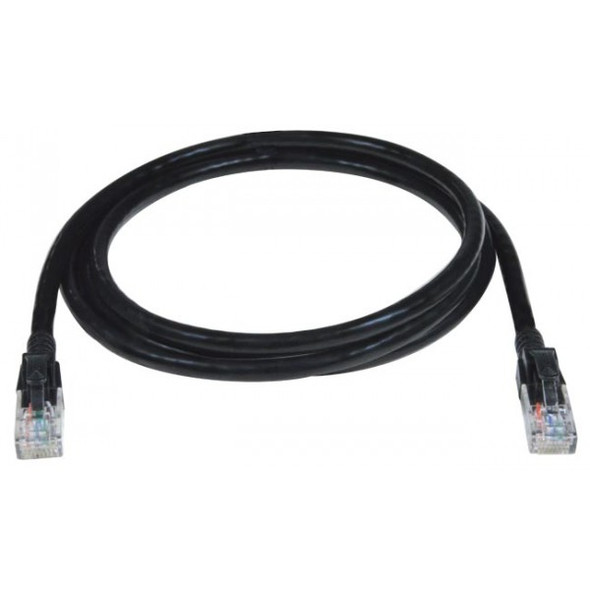 NTI cat6a-lock-25-black CAT6a 10 Gigabit Unshielded Patch Cord Cables with Locking Boots and Key, 25ft