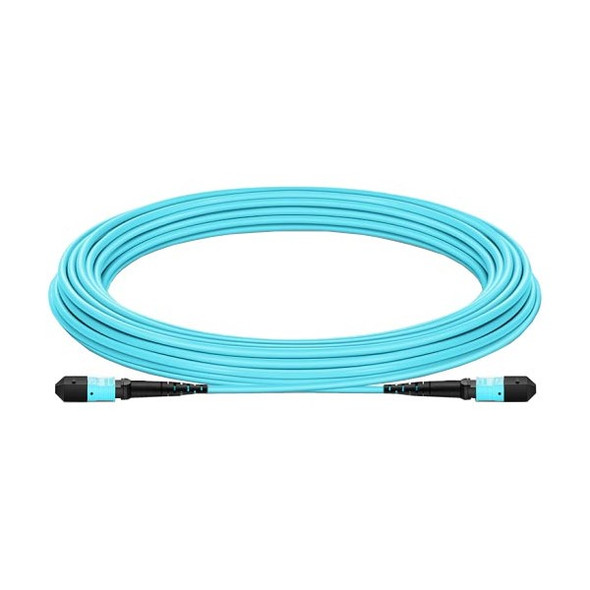 NTI fiber-mpo12-3b-275m-lszh-ff 12-Strand OM3 Multimode MPO Fiber Optic Cable, LSZH, Female-Female