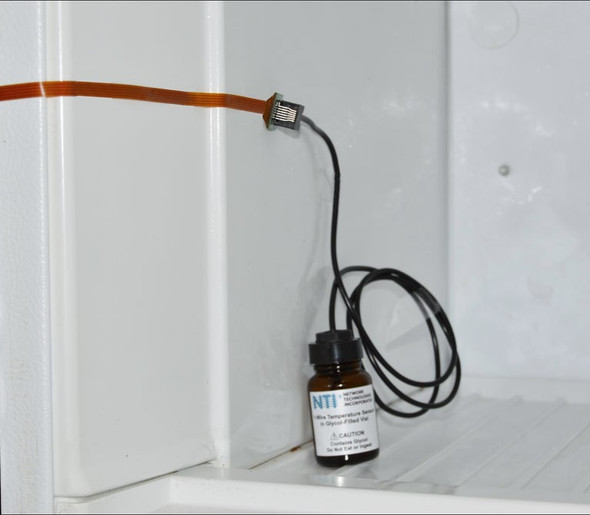 NTI e-t1wgb-7 1-Wire Temperature Sensor in Glycol-Filled Vial, -40 to 158F, 7 feet