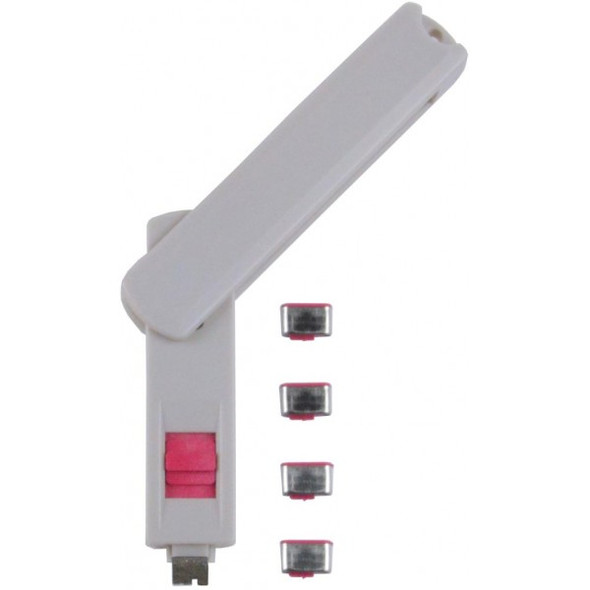 NTI pb-usbc-10l-r USB Type C Port Blocker, 10 Locks, Reddish Pink (NO KEY)