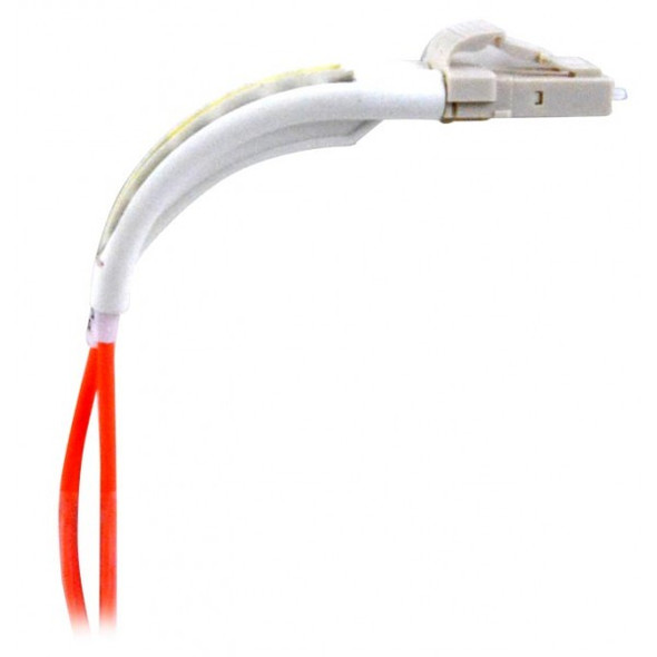 NTI fiber-ra-d-lclc-62-10in LC-LC Duplex Multimode Right Angle Fiber Optic Cable, 62.5-Micron, 10 inches