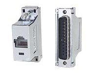 NTI DB25F-RJ45F Serial Female DB25 to Female RJ45 Adapter