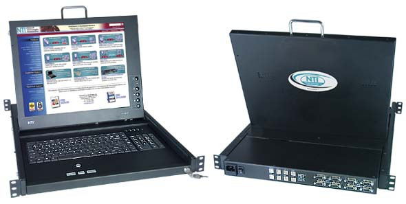 NTI RACKMUX-VS17-NT-4USB 17 inch VGA SUN USB KVM Drawer with 4-Port Switch & Numeric Keypad