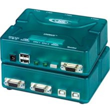 NTI UNIMUX-USBV-2R 2-Port VGA USB KVM Switch, Rackmount